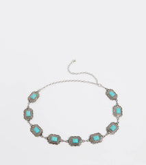Western Winds Stone Concho Chain Belt