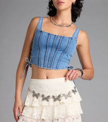 Trendy Aura Butterfly Chain Belt