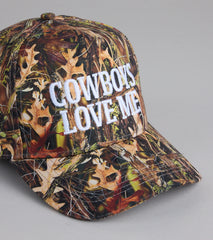 Cowboys Love Me Camo Baseball Cap