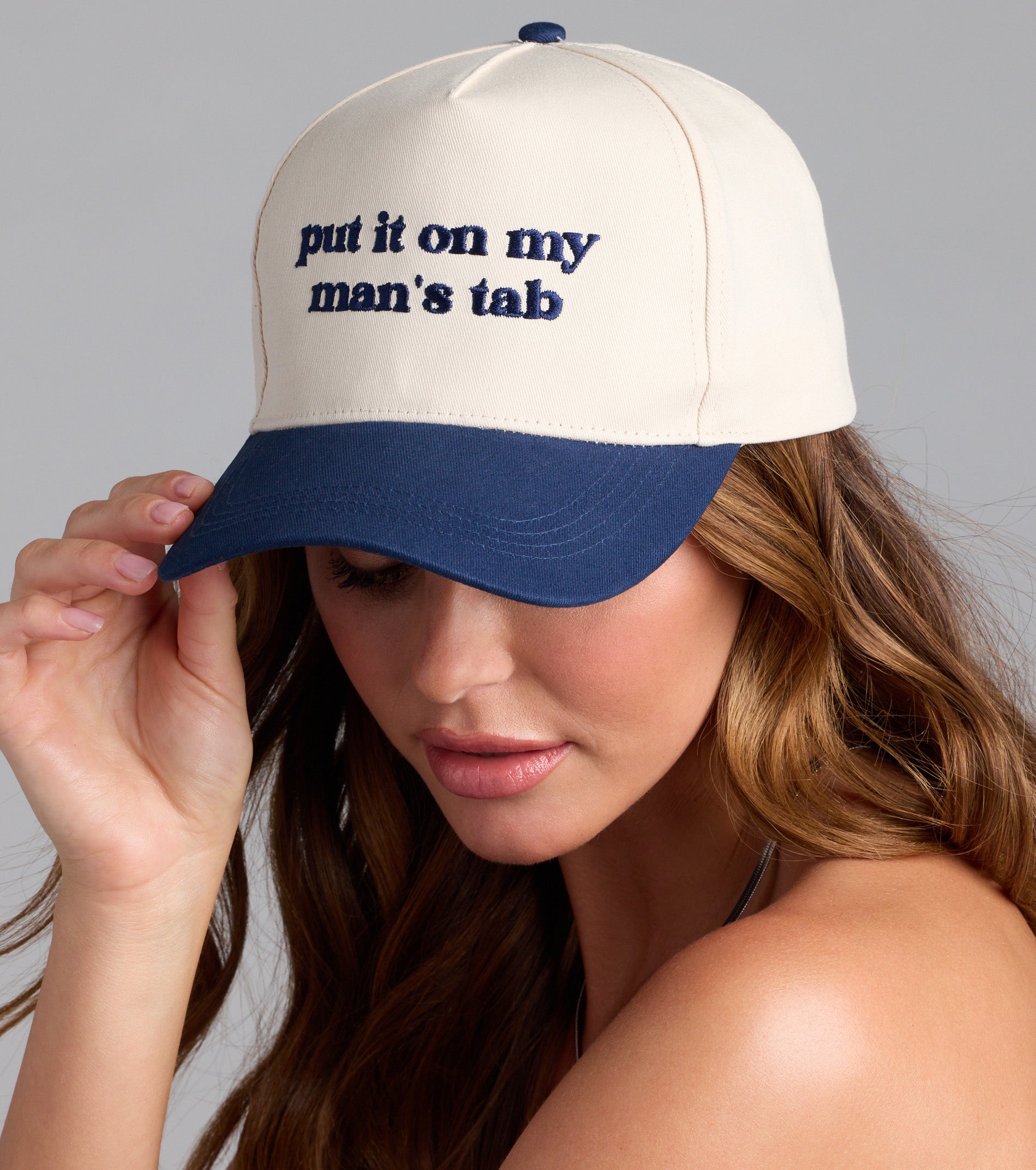Put It On My Man's Tab Snap Back Cap