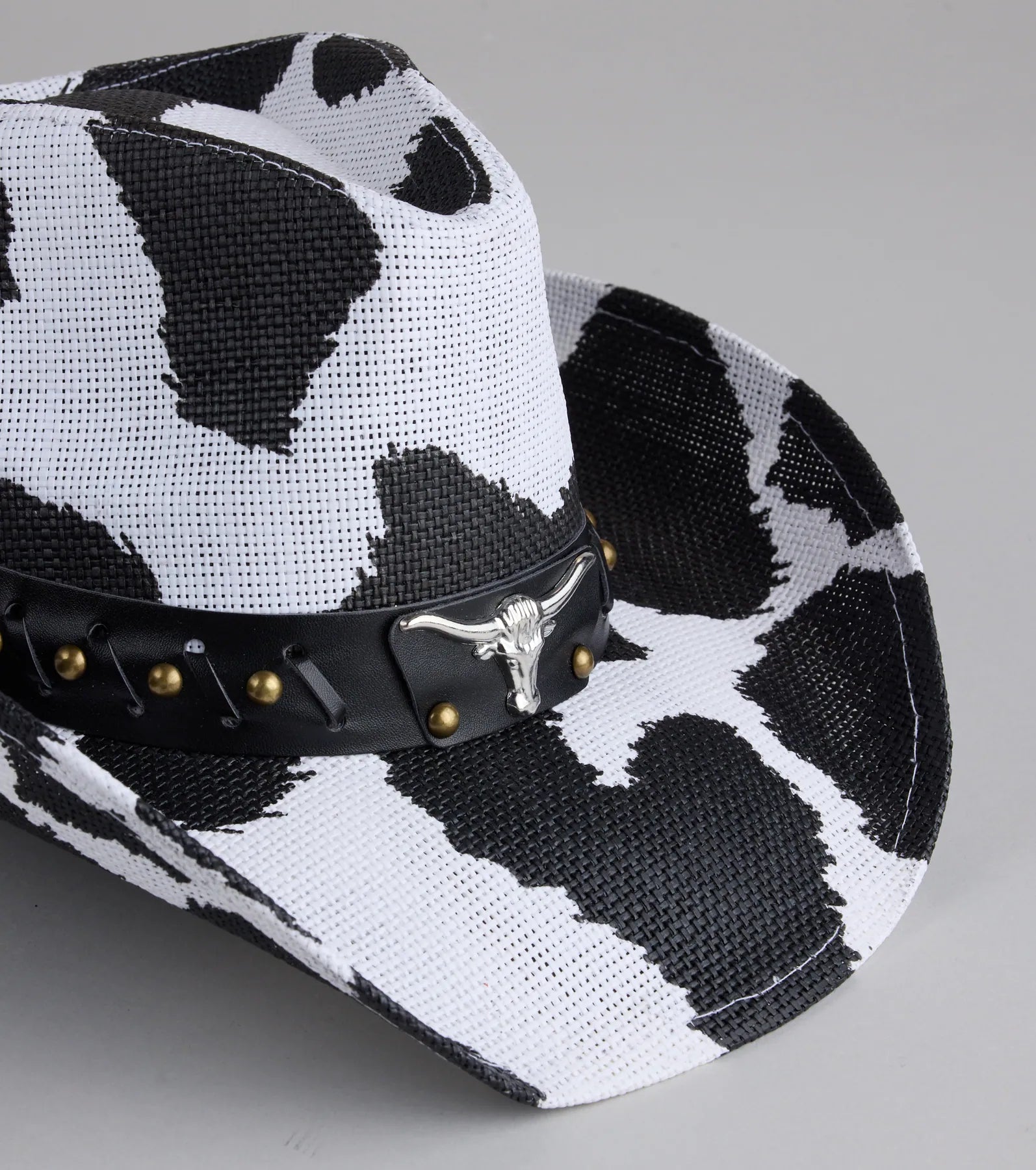 Saddle Up Cow Print Cowboy Hat