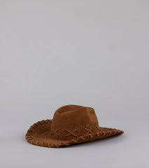 Rodeo Romping Lace-Up Cowboy Hat
