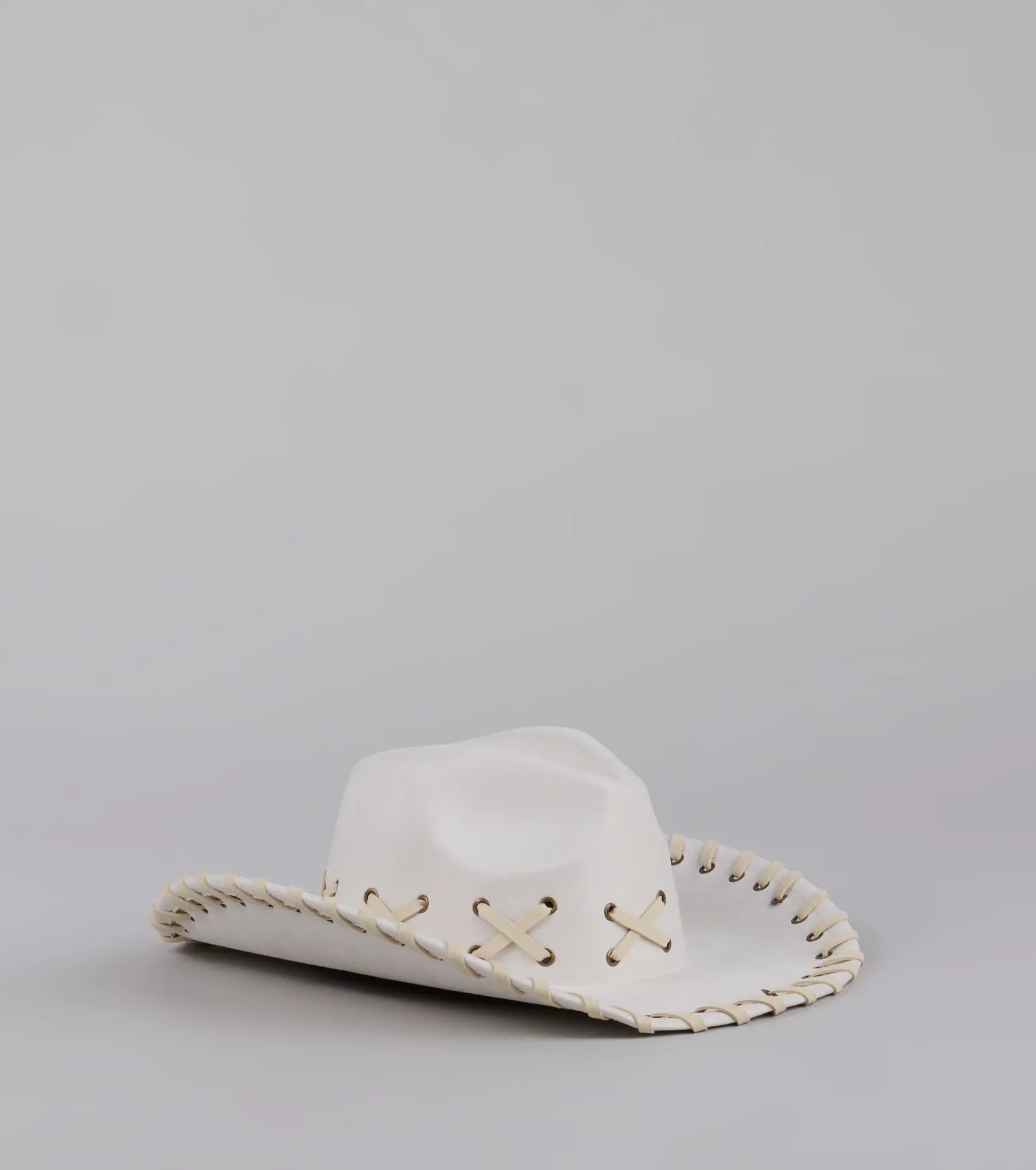 Rodeo Romping Lace-Up Cowboy Hat