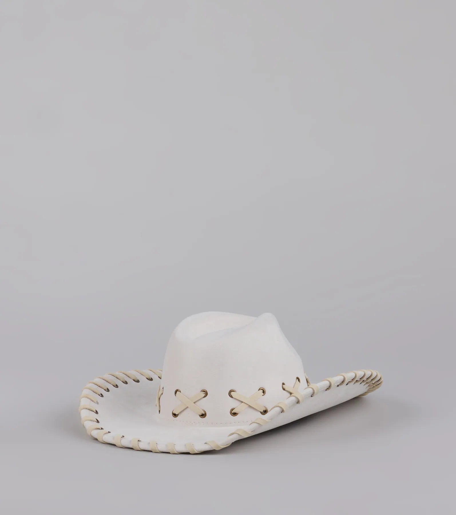 Rodeo Romping Lace-Up Cowboy Hat