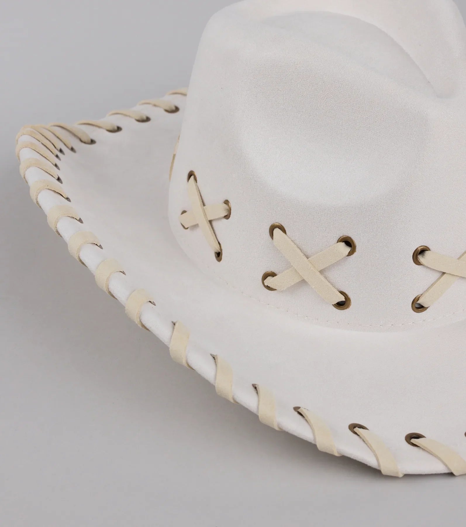 Rodeo Romping Lace-Up Cowboy Hat