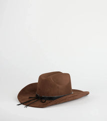 Country Babe Faux Suede Cowboy Hat