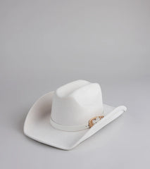True Cutie Buckle Trim Cowboy Hat