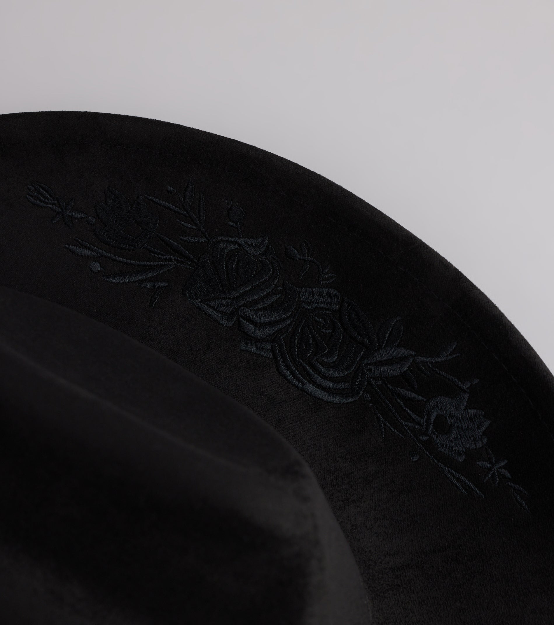 Western Blooms Embroidered Rose Cowboy Hat