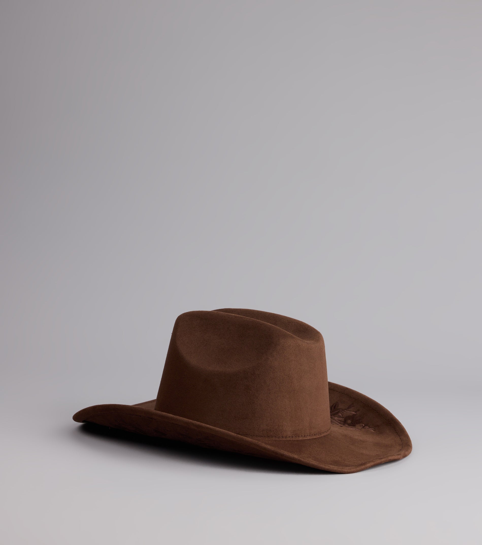 Western Blooms Embroidered Rose Cowboy Hat