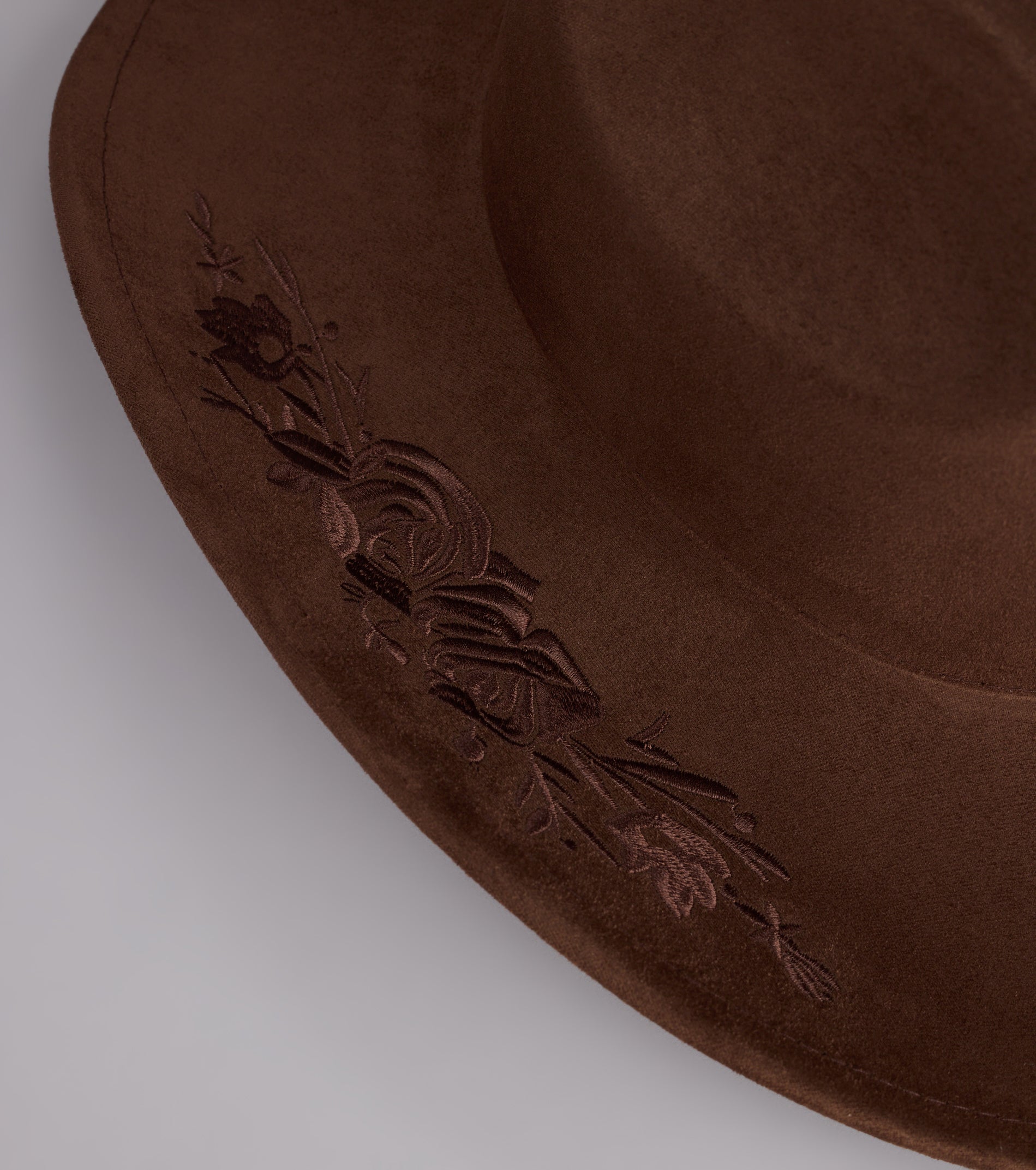 Western Blooms Embroidered Rose Cowboy Hat