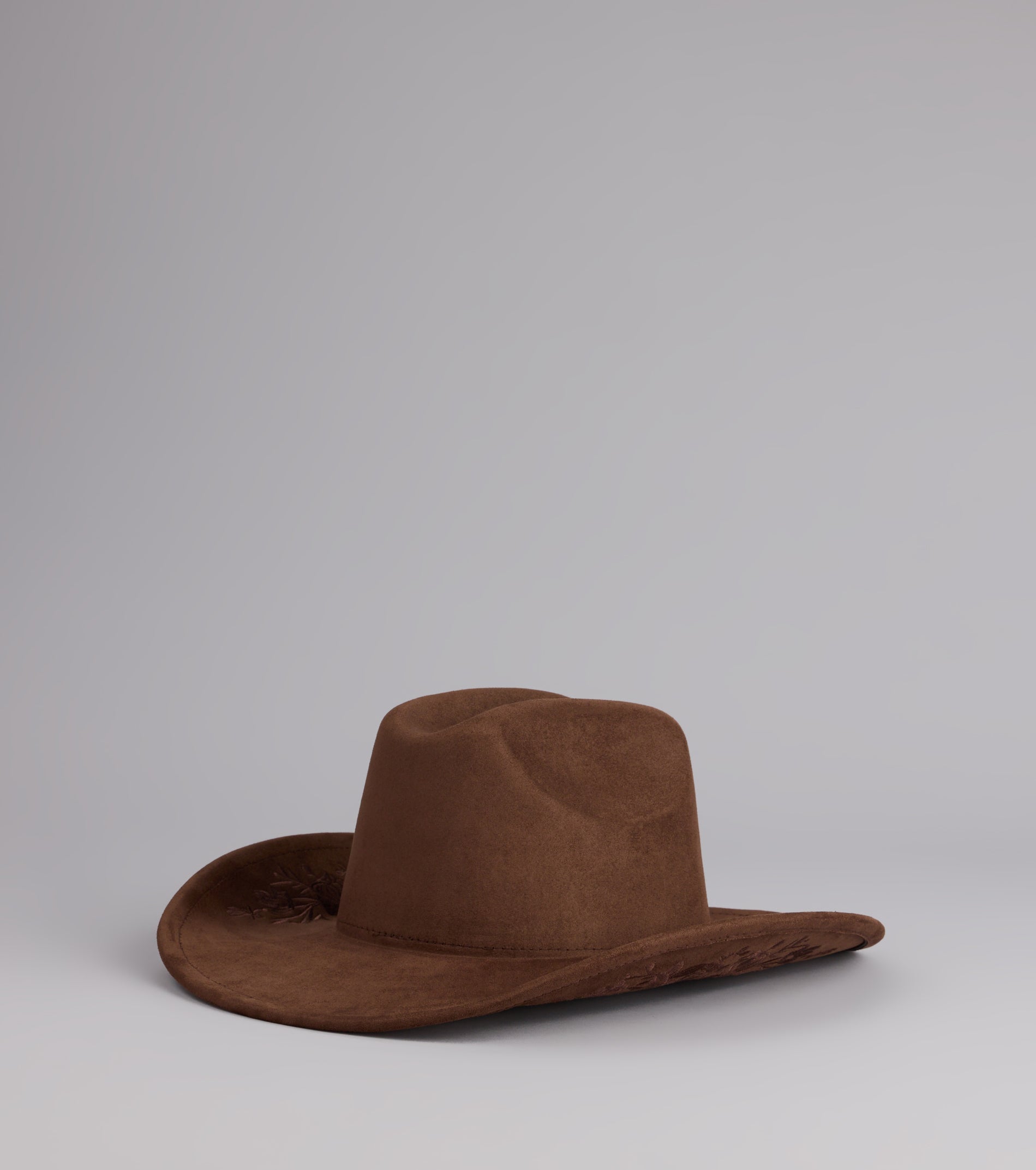 Western Blooms Embroidered Rose Cowboy Hat