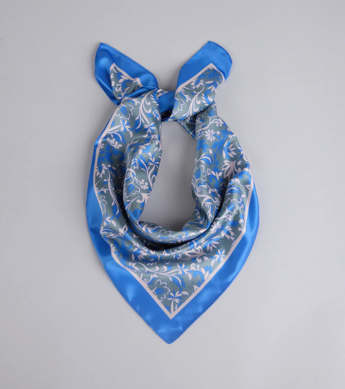 Cause A Stir Floral Satin Scarf