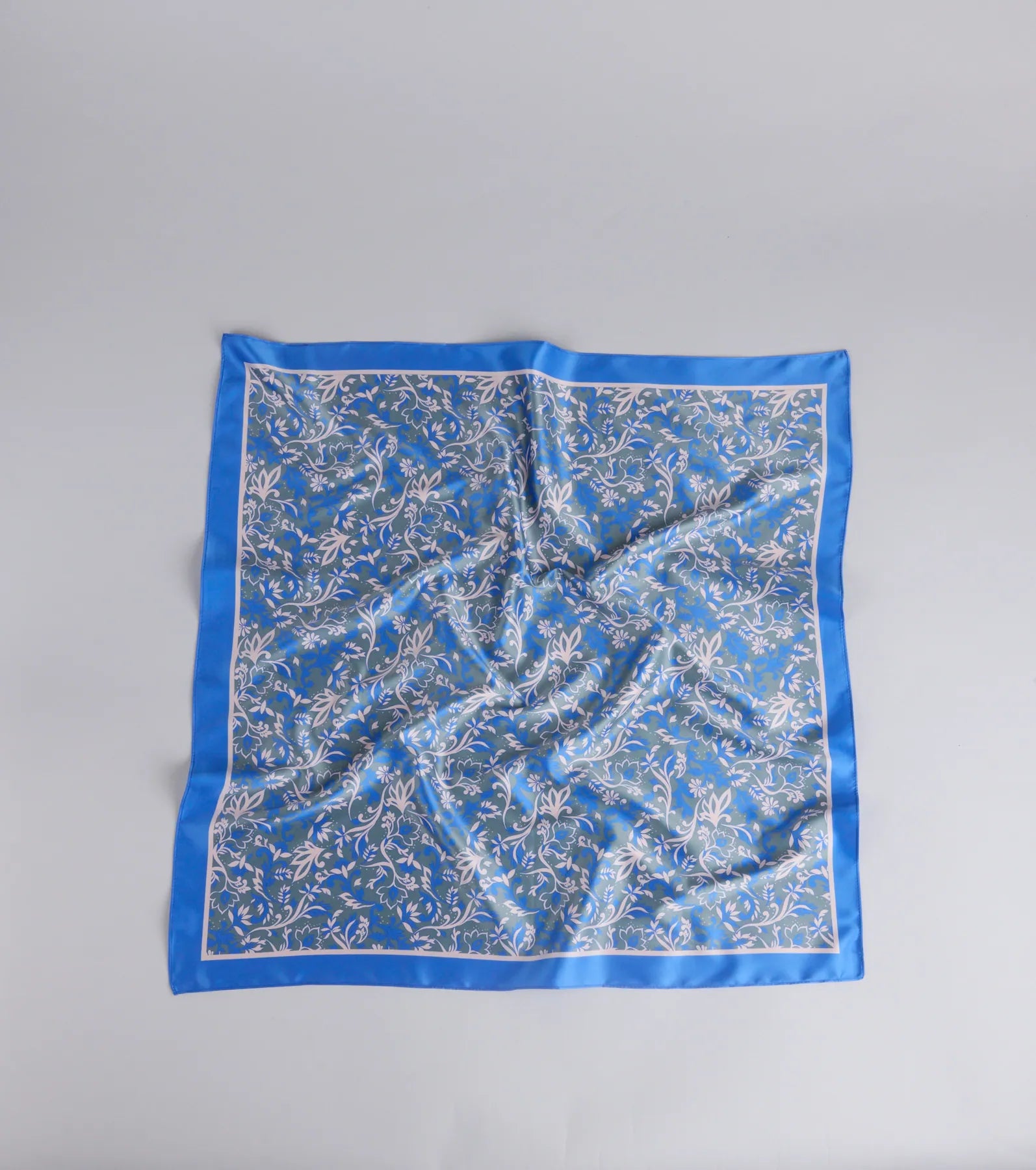 Cause A Stir Floral Satin Scarf