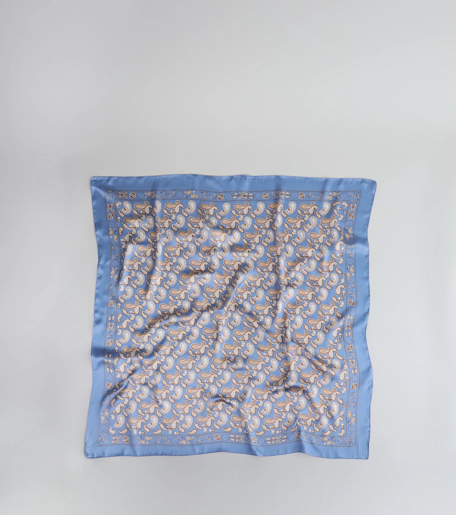 Summer Muse Paisley Satin Scarf