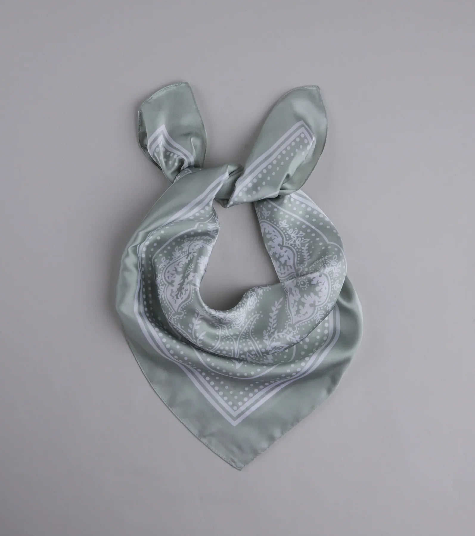 Country Chic Bandana Print Satin Scarf