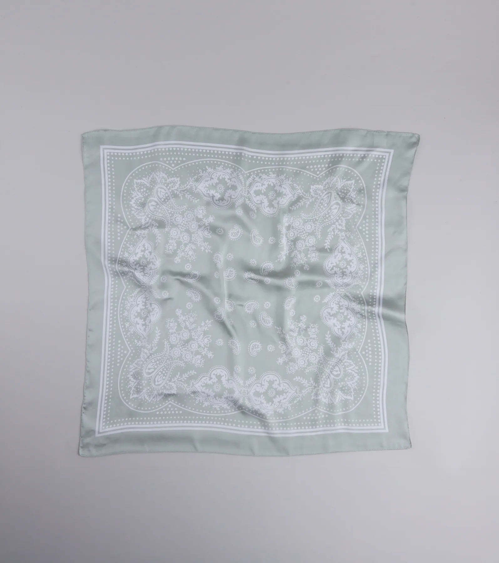 Country Chic Bandana Print Satin Scarf