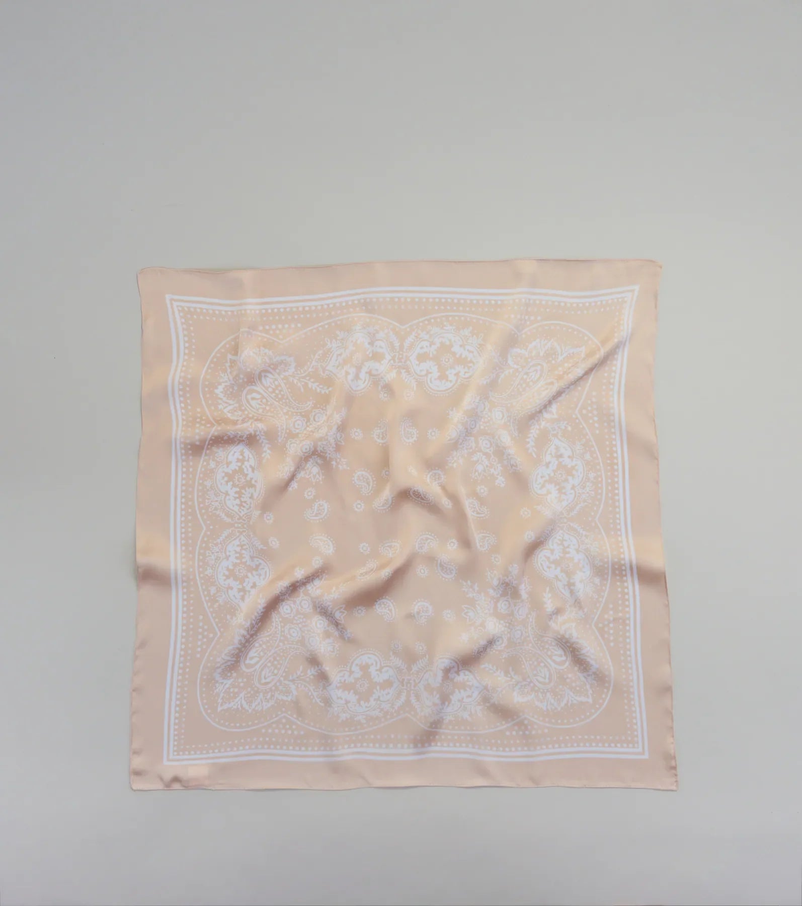 Country Chic Bandana Print Satin Scarf