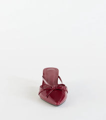Sweetest Thing Bow Kitten Heel Mules