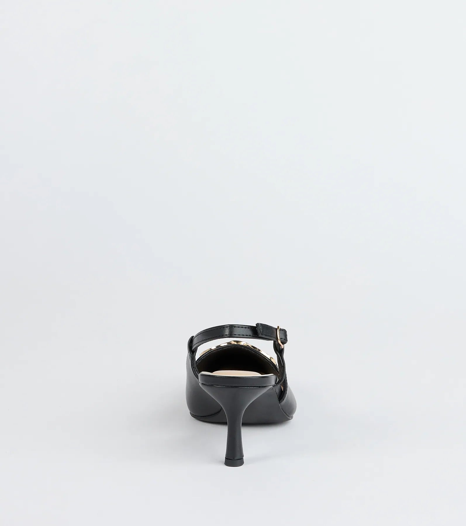Trendy Buckle Slingback Stiletto Pumps