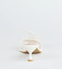 Vacay Ready Flower Strap Stiletto Mules