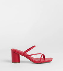 So Much Personality Strappy Block Heels