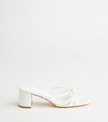 Sleek Staple Strappy Square Toe Mules