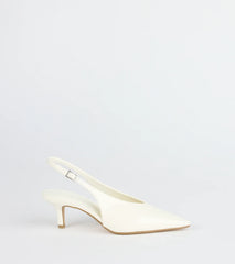 Lookin' Sleek Sling-Back Stiletto Pumps