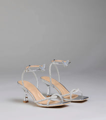 Fab Icon Butterfly Rhinestone Stiletto Heels