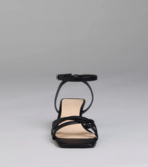 Chic And Ready Strappy Kitten Heels