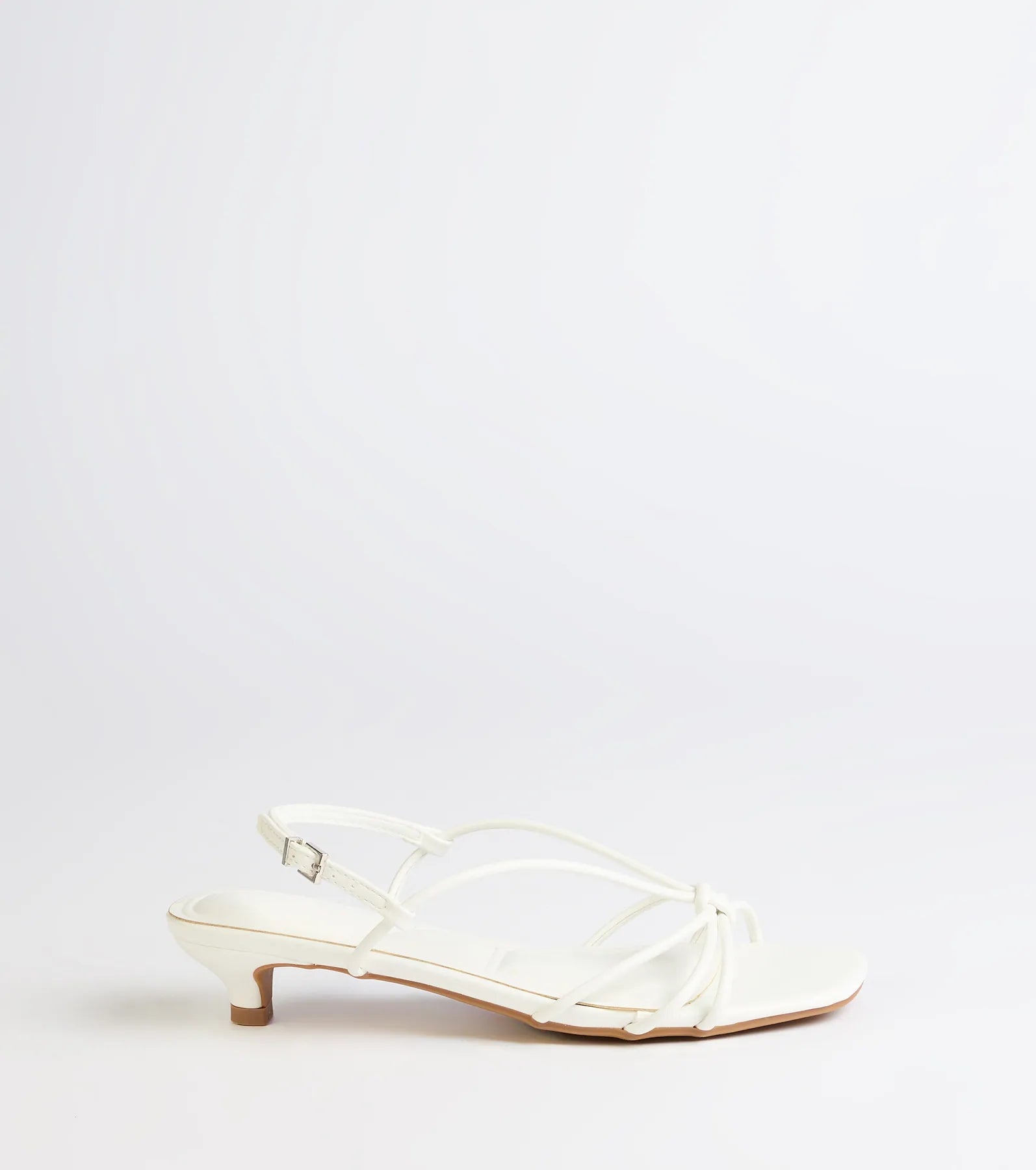 Tied Together Strappy Kitten Heels