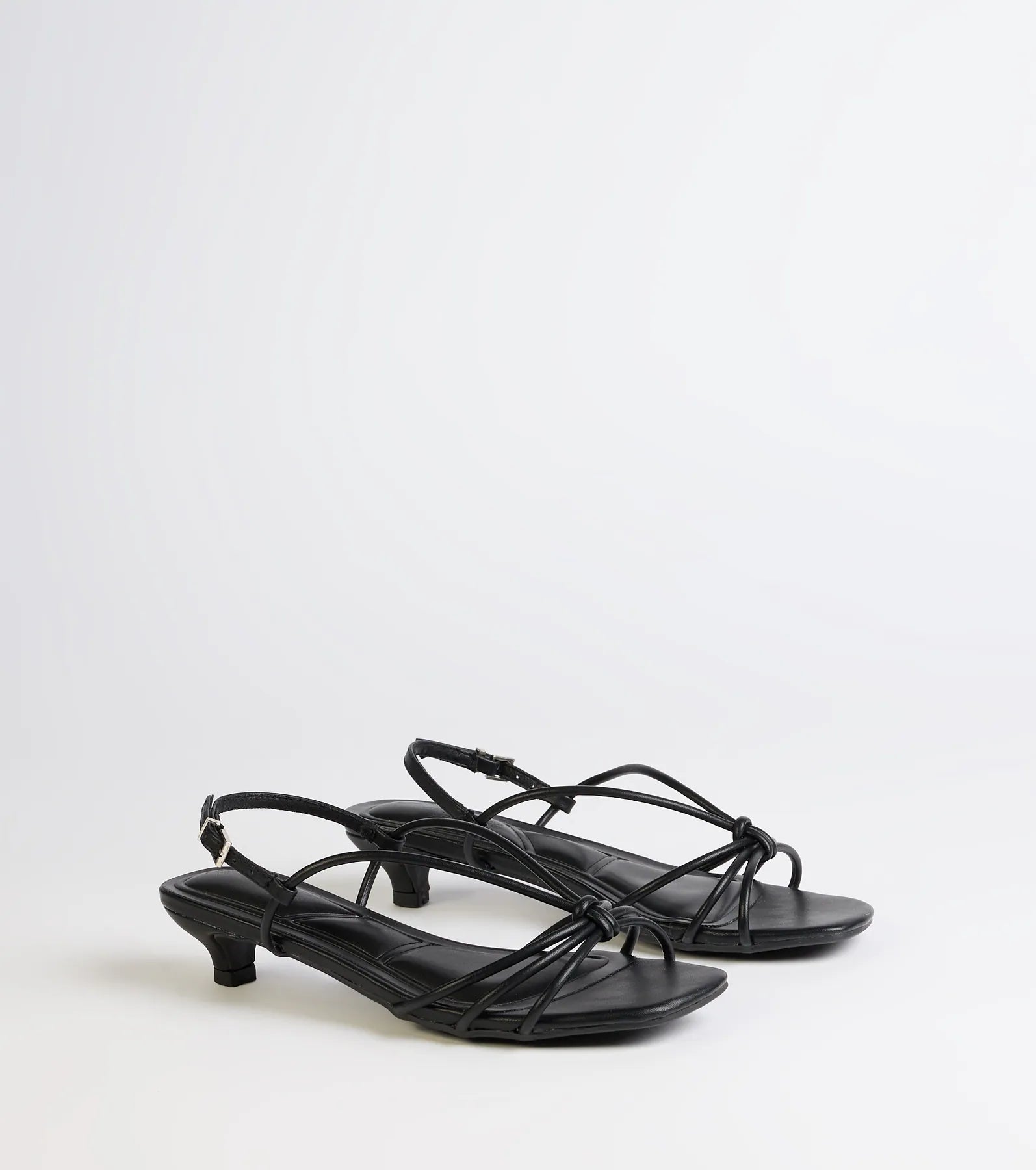 Tied Together Strappy Kitten Heels