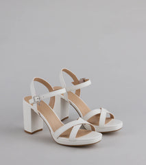 Simplistic Perfection Platform Block Heels