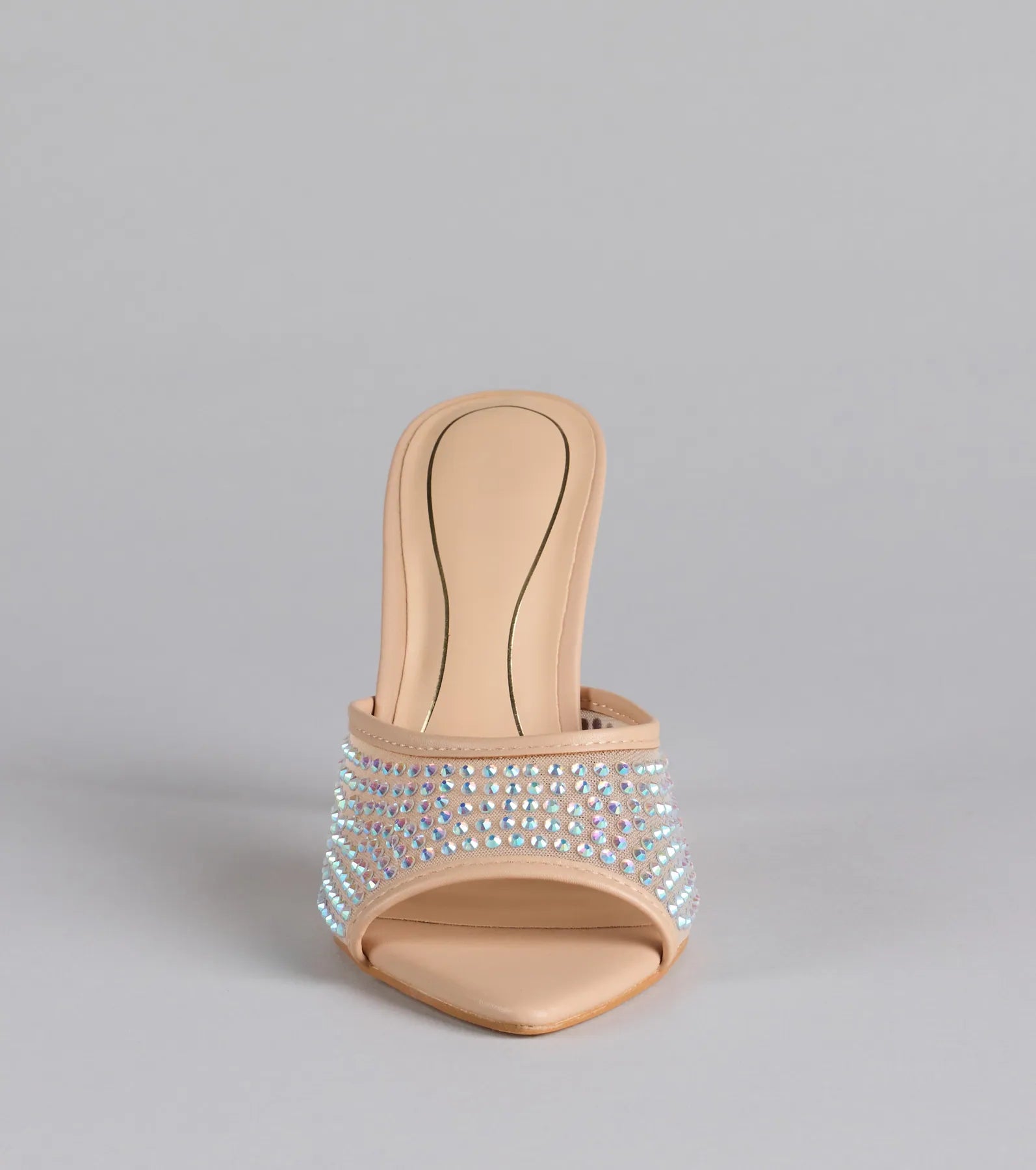 Night Glam Rhinestone Mesh Stiletto Heels