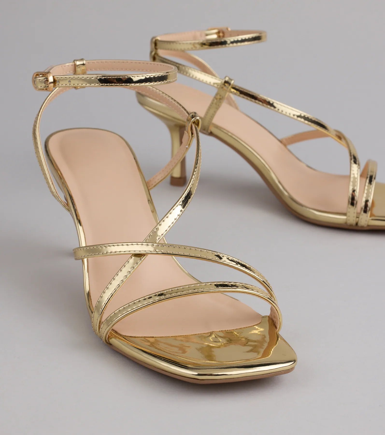 Simply Stunning Strappy Kitten Heels
