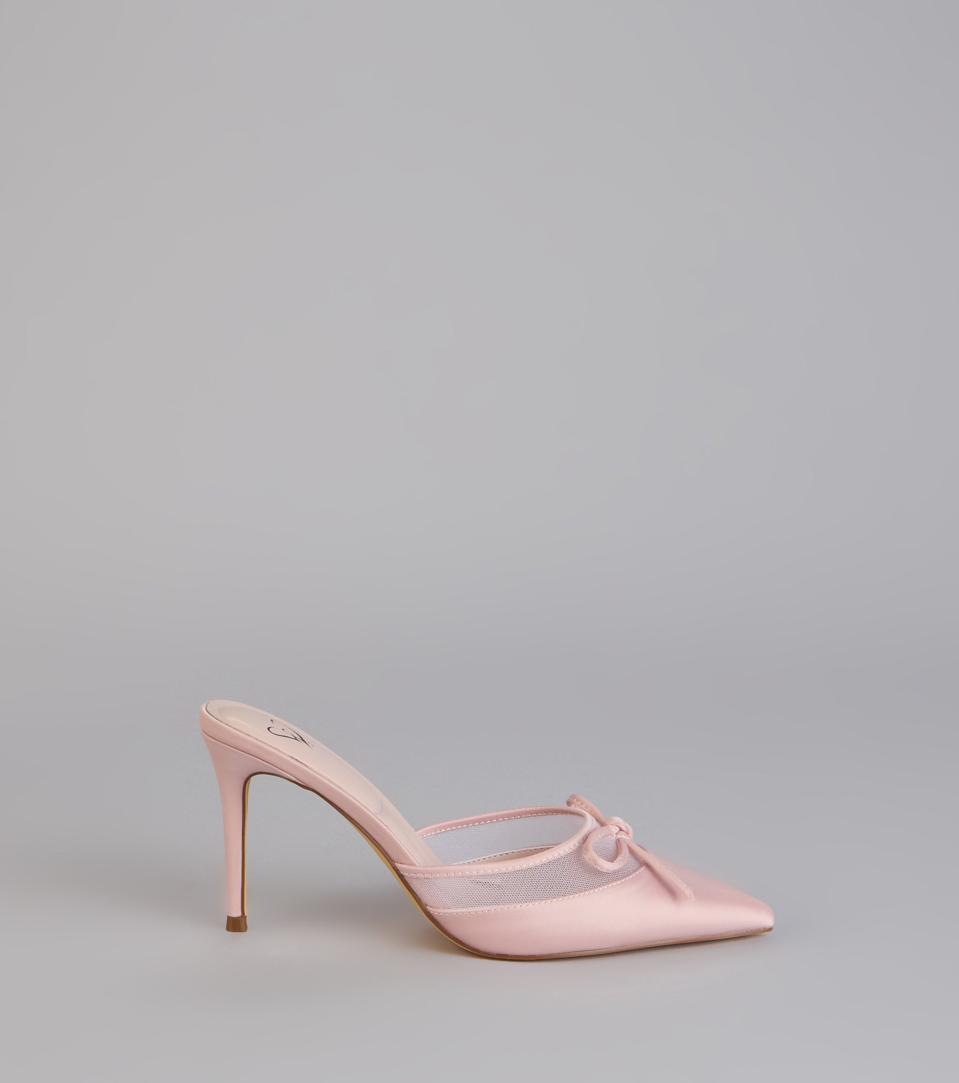 Dressed Up Satin Bow Heels