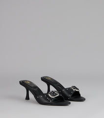 Dress It Up Buckle Stiletto Heels
