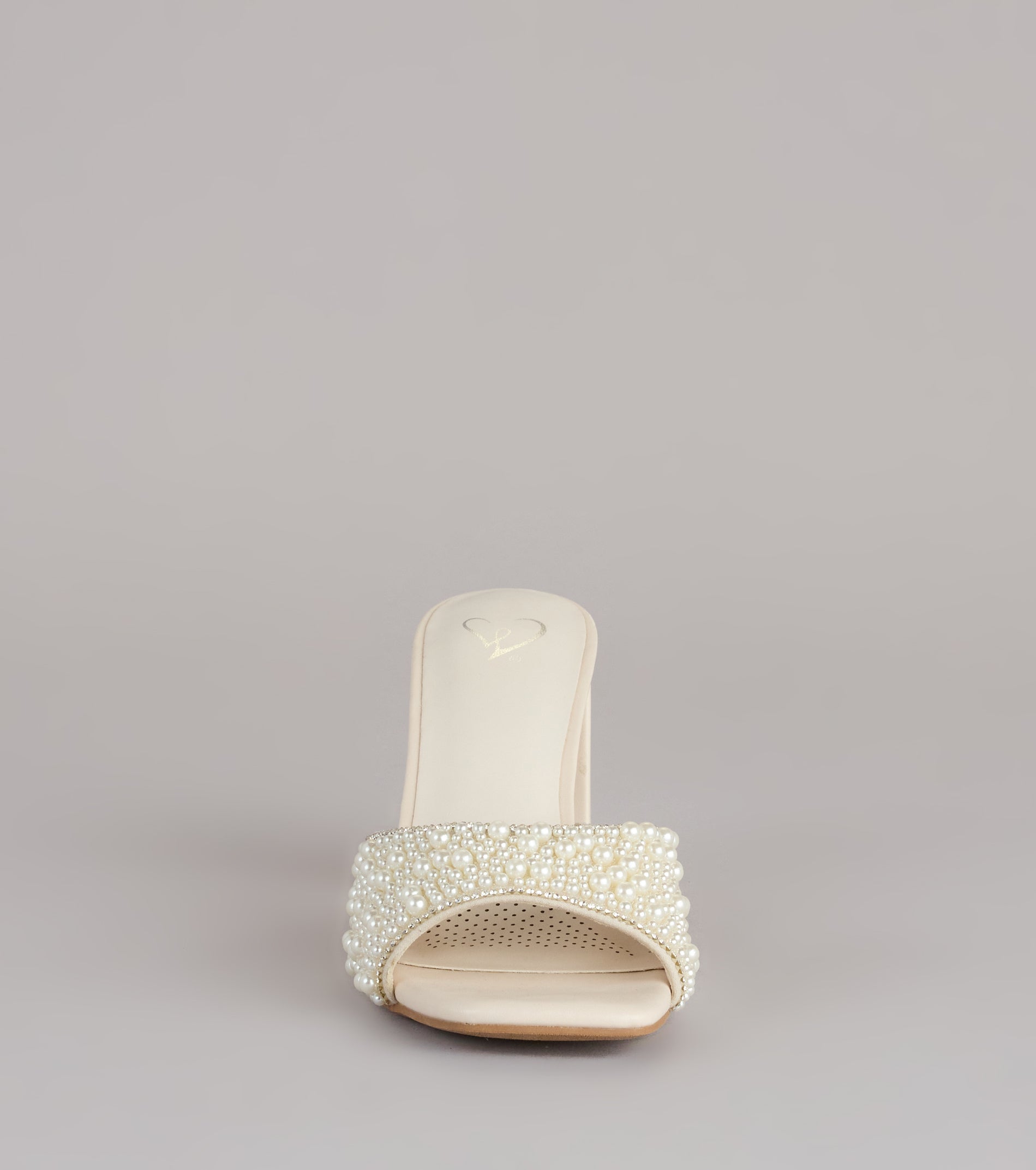 Classy And Cute Faux Pearl Block Heels