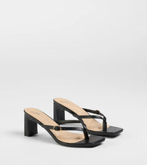The Best Choice Thong Buckle Mules