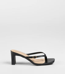 The Best Choice Thong Buckle Mules