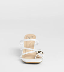 Sweet Attraction Toe Ring Strappy Block Heels