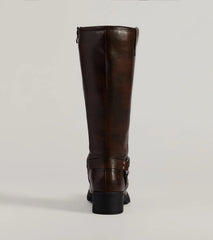 Edgy Moves Under-The-Knee Moto Boots