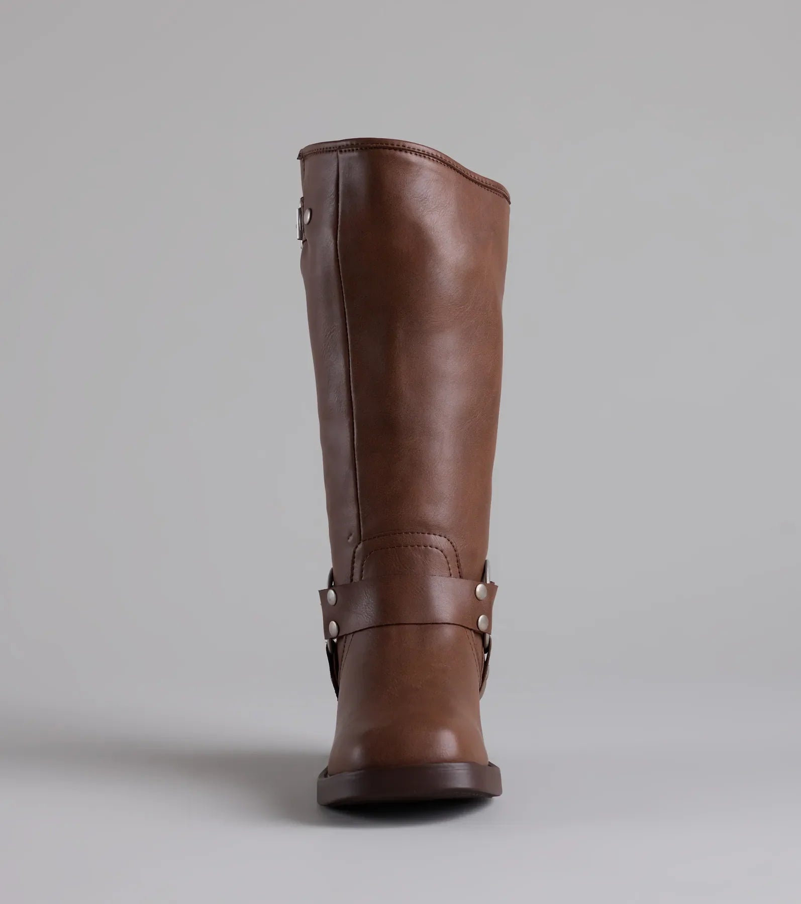 Bring The Edge Buckled Square Toe Boots