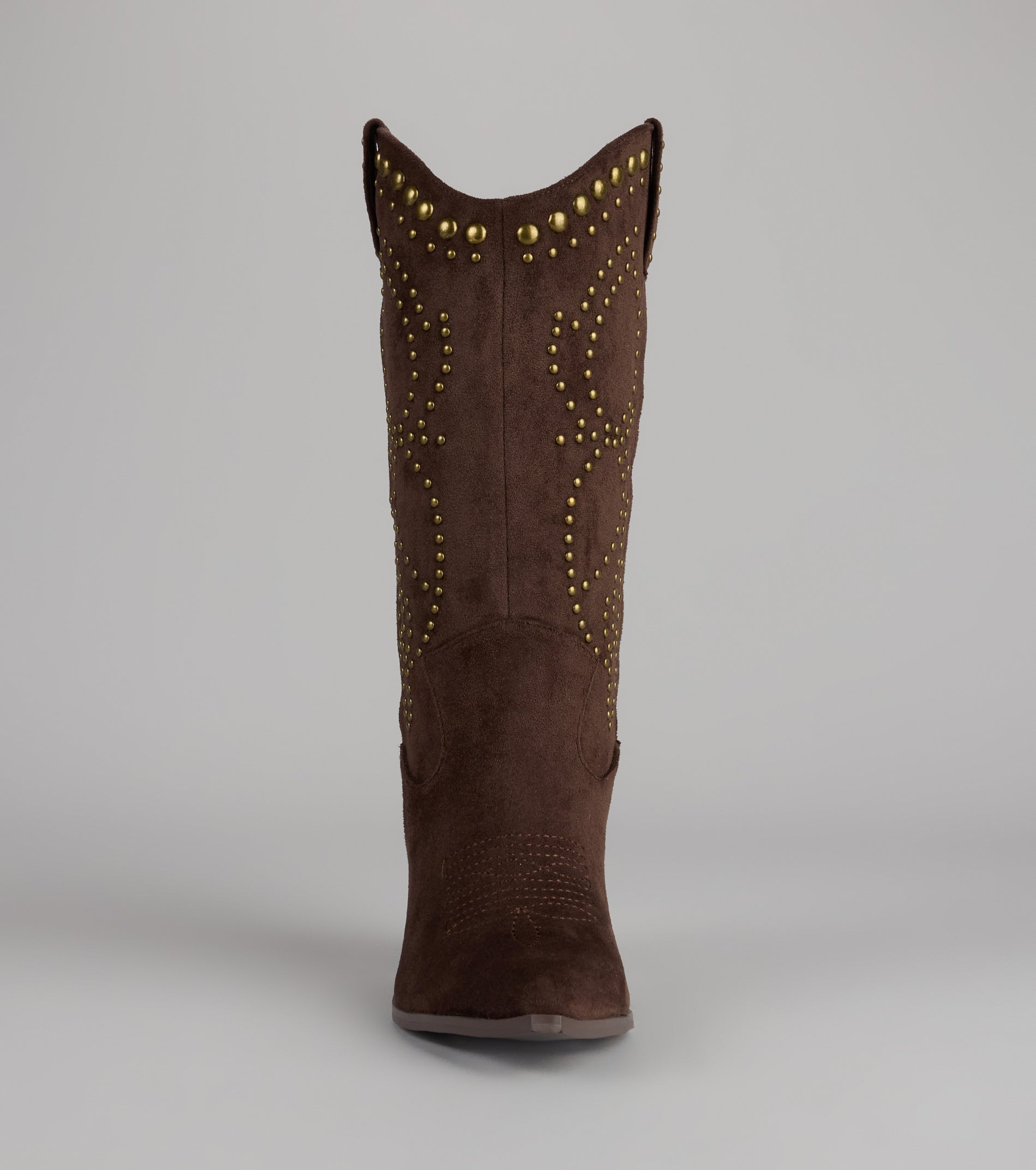 Moving Along Studded Cowboy Boots