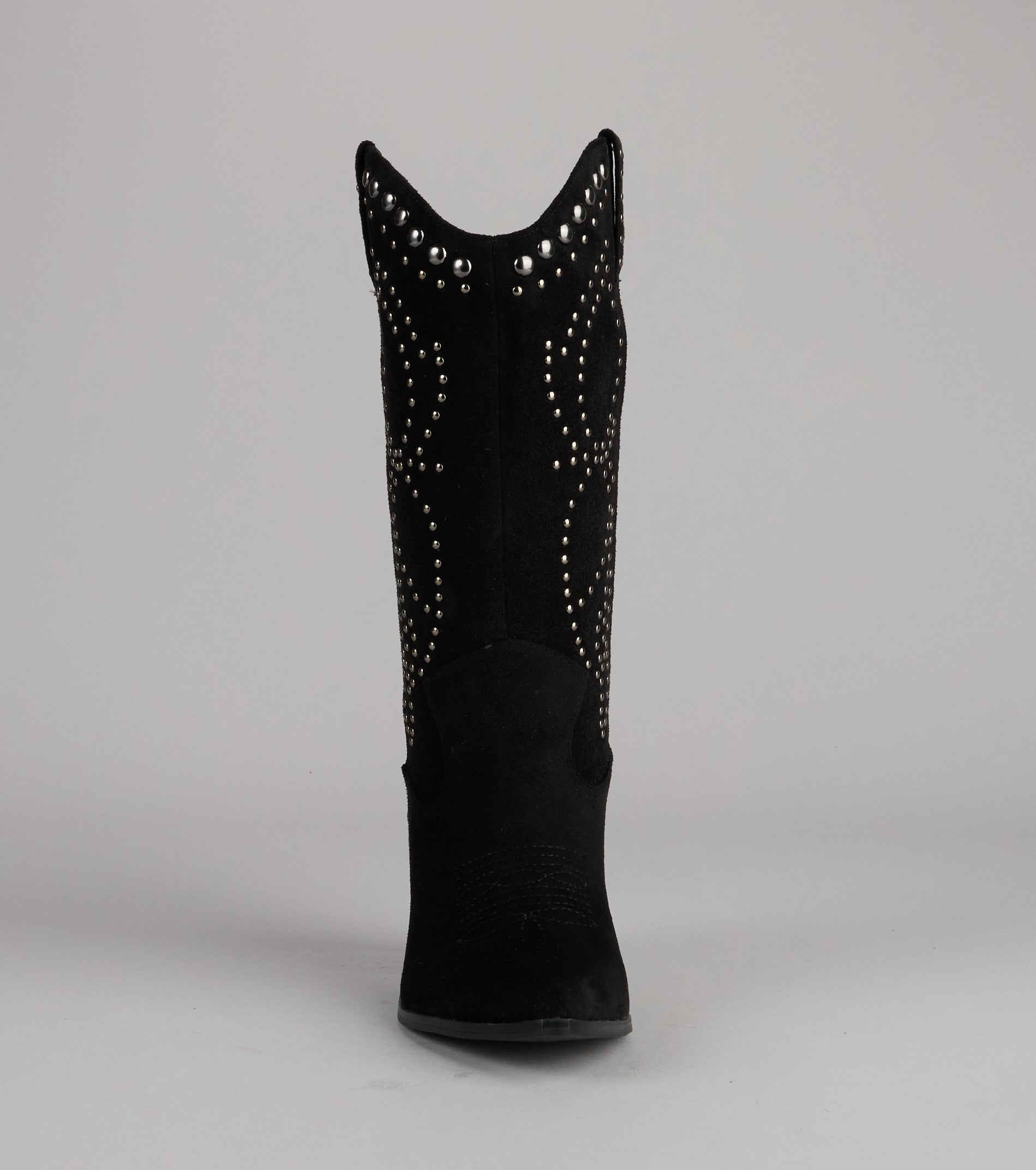 Moving Along Studded Cowboy Boots