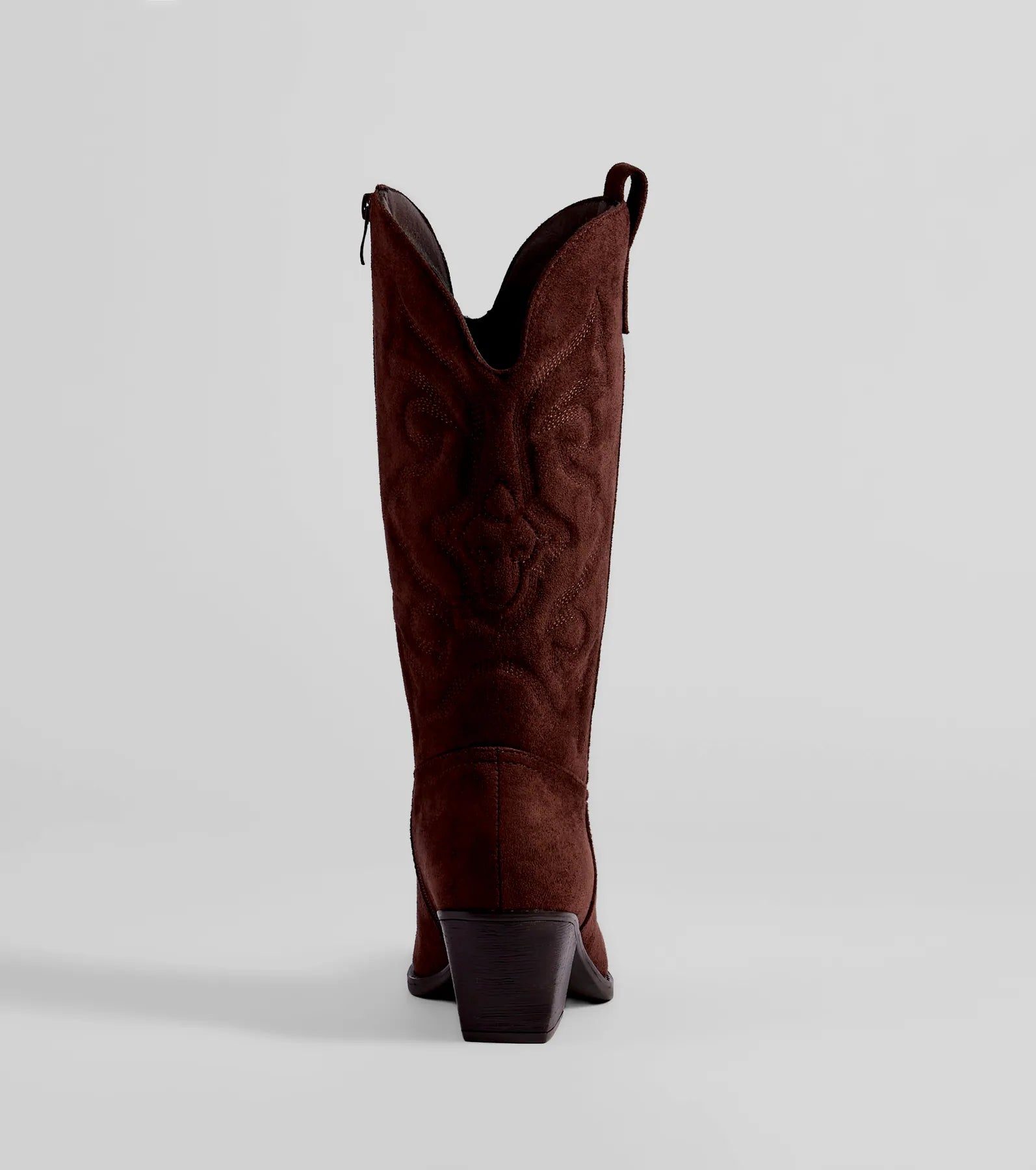 Country Threads Western Microsuede Cowboy Boots