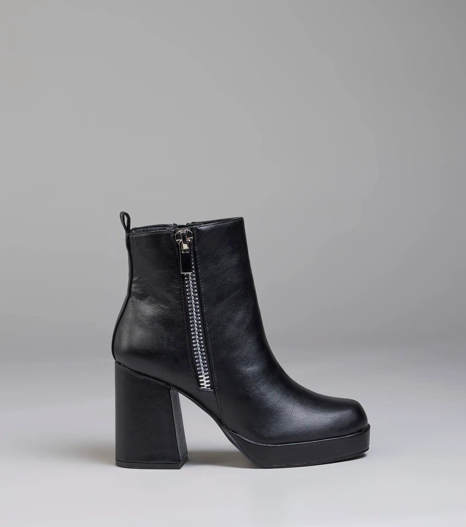 Bold Edge Platform Zipper Booties