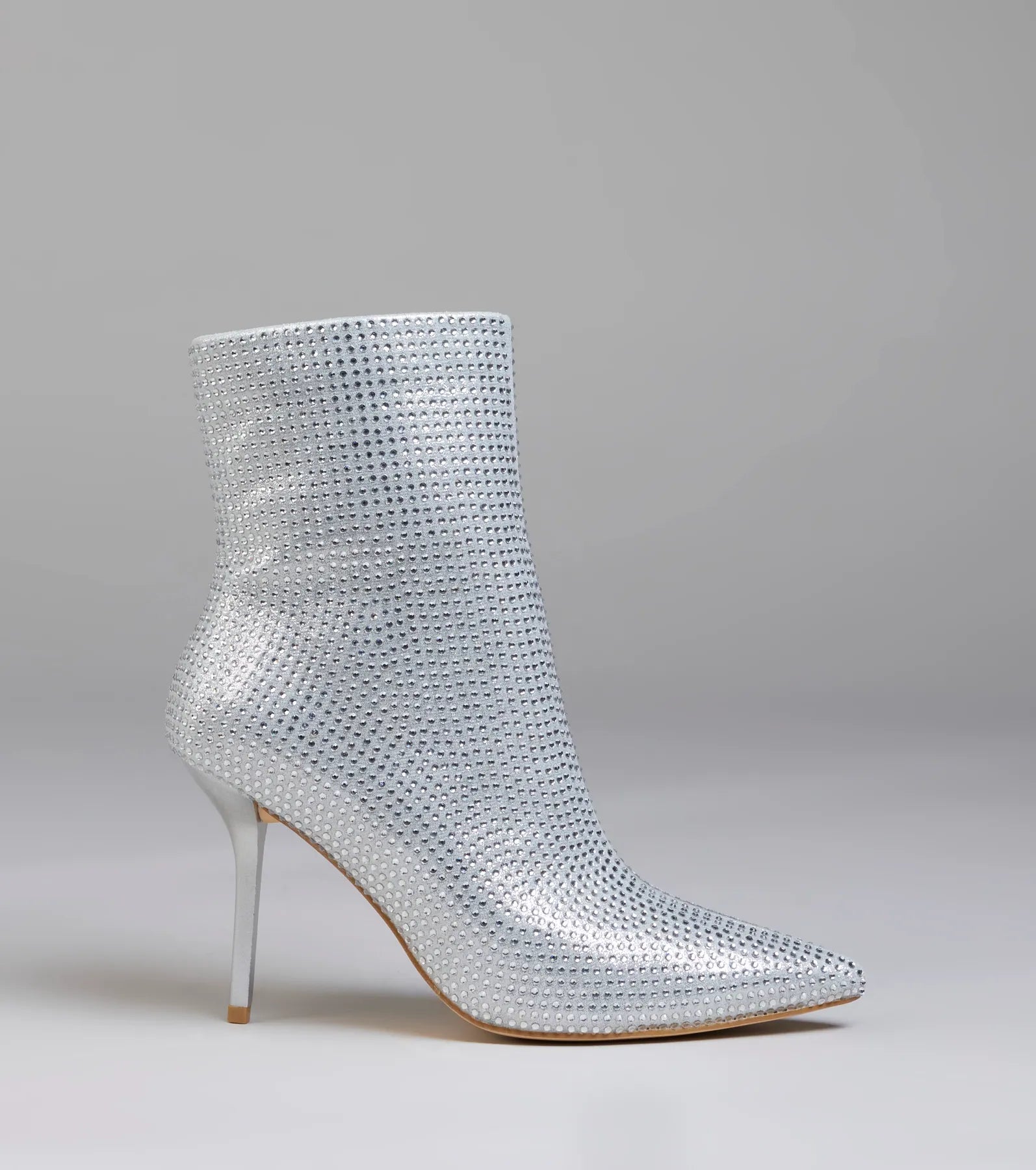 Bedazzled Allure Rhinestone Stiletto Booties