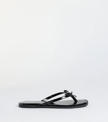 Dainty Looks Bow Thong Sandals