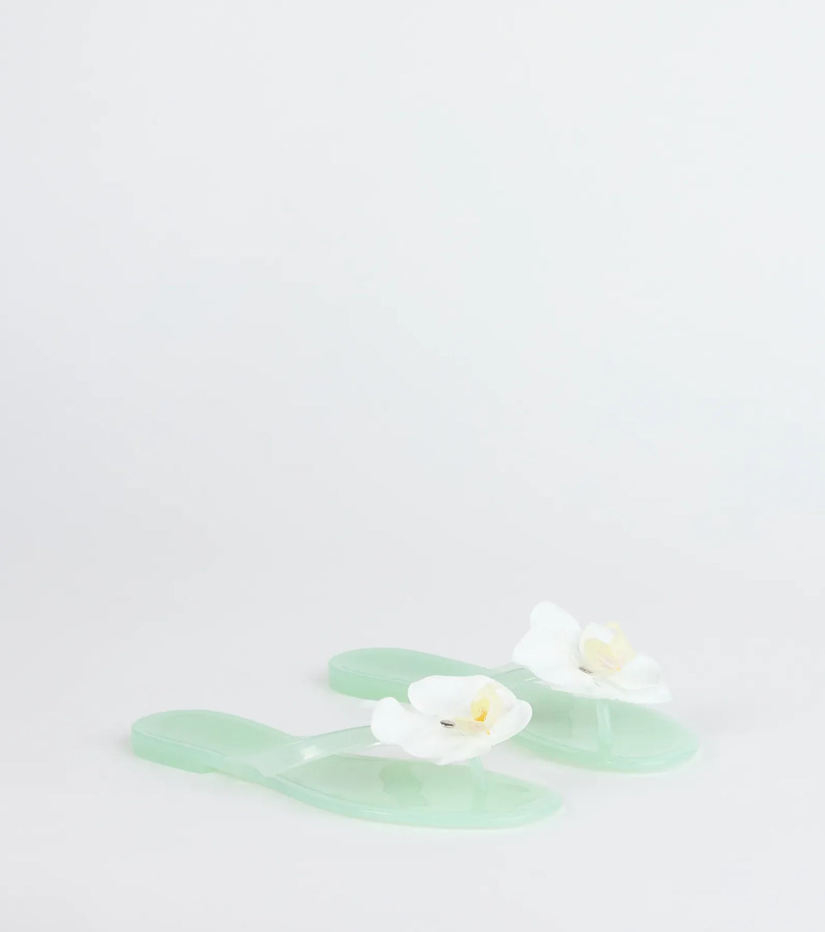On Vacay Flower Strap Jelly Sandals
