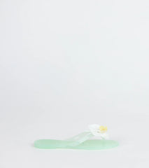 On Vacay Flower Strap Jelly Sandals
